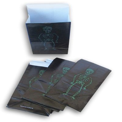Halloween Skeleton Mini Treat Bags - Paper - 8 Count - 6 x 3.25 Inches
