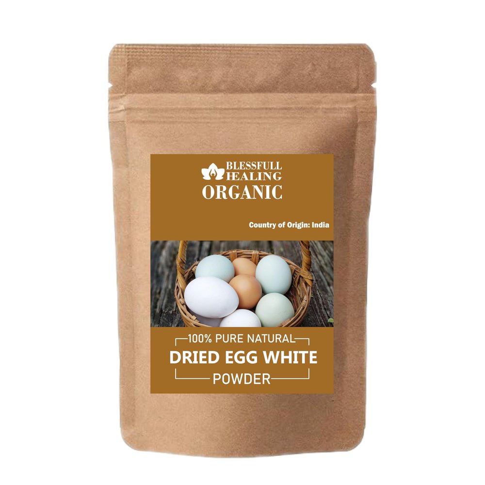 Blessfull Healing Organic Dried Egg White Powder 100% Pure Natural 100 Gram / 3.52 oz