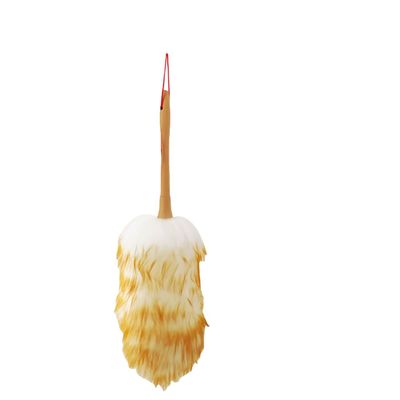 1 Piece Cleaning Brush Wool Duster Household Dusting Duster Wholesale Cleaning Dust Cleaning Car Static Free Wool Chicken Feather Duster for Blinds, Shelves, Antiques, Tables, Pianos, Desks, Cleaning