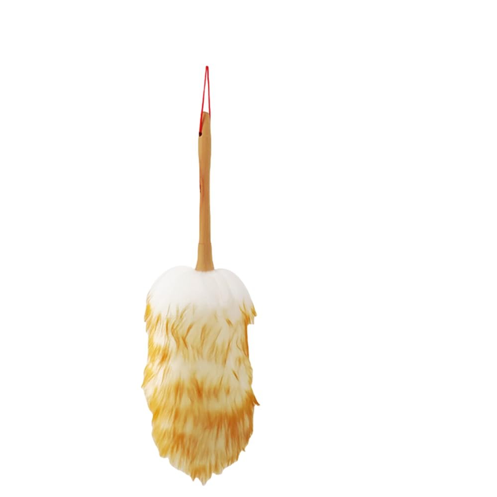 1 Piece Cleaning Brush Wool Duster Household Dusting Duster Wholesale Cleaning Dust Cleaning Car Static Free Wool Chicken Feather Duster for Blinds, Shelves, Antiques, Tables, Pianos, Desks, Cleaning