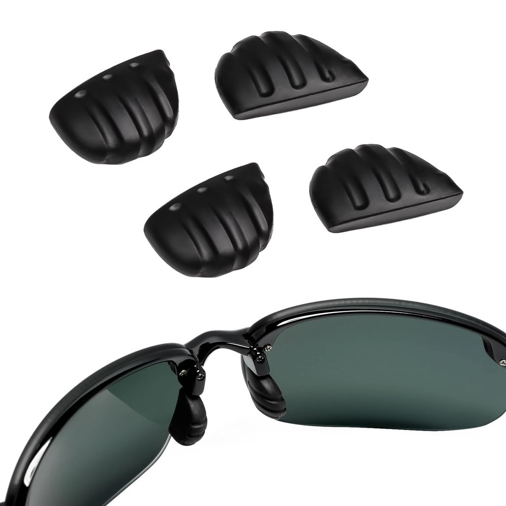 2 Pairs Replacement Nose Piece Nose Pads for Maui Jim Makaha MJ405/Sandy Beach MJ408/Ho'okipa MJ407/Kanaha MJ409 and Martini Sport Sunglasses, Easy Slip On Nose Pads