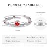 GLOMGORGE Medical Alert Bracelets For Women - Silver Medical Bracelet With Heart Chains, Stainless Steel Women ID Bracelets Engraved Emergency Information Bracelets view 3