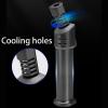 Metal Windproof Lighter, Butane Gas Lighter, Adjustable Flame Lighter, Suitable for Outdoor, Camping and Other Scenes(Black1) view 2