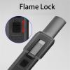 Metal Windproof Lighter, Butane Gas Lighter, Adjustable Flame Lighter, Suitable for Outdoor, Camping and Other Scenes(Black1) view 3