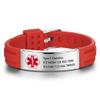 GLOMGORGE Medical Alert Bracelet For Women Men Medical Alert Medical Bracelet - Stainless Steel ID Bracelets Customizable Personalized Name Or Text Engraving Ideal For Mens Medical Alert Bracelet view 1
