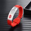 GLOMGORGE Medical Alert Bracelet For Women Men Medical Alert Medical Bracelet - Stainless Steel ID Bracelets Customizable Personalized Name Or Text Engraving Ideal For Mens Medical Alert Bracelet view 3