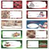 100 Count Large Foil Christmas Sticker Labels,Self Adhesive Gift Stickers Holiday Gift Name Decals for Present/Wrapping Paper Decorations view 1
