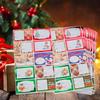 100 Count Large Foil Christmas Sticker Labels,Self Adhesive Gift Stickers Holiday Gift Name Decals for Present/Wrapping Paper Decorations view 4