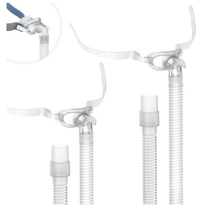 2PCs Replacement Tubing and Support Set for Airfit P10, Short Tube & Supportive Frame Assembly with Improved Swivel Design, Added Flexibility & ComfortItAll Supplies for CPAP Users