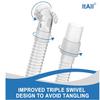 2PCs Replacement Tubing and Support Set for Airfit P10, Short Tube & Supportive Frame Assembly with Improved Swivel Design, Added Flexibility & ComfortItAll Supplies for CPAP Users view 4