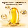 Vitamin D3 K2 10000 IU with MK7-300 Virgin Coconut Oil Softgels, 2 in 1 Vitamins D & K Complex | Vitamina D3 con K2 | Supports Calcium Absorption, Bone, Immune, & Heart Health  Easy to Swallow view 3