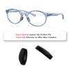 2 Pairs Replacement Nose Pads for Oakley Frogskins Range OO9284/Frogskins Hybrid OO9289/HSTN OO9464/HSTN Metal OO9279/OX8176 OX8160 OX3238, Black Small Size Nose Piece view 2