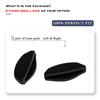 2 Pairs Replacement Nose Pads for Oakley Frogskins Range OO9284/Frogskins Hybrid OO9289/HSTN OO9464/HSTN Metal OO9279/OX8176 OX8160 OX3238, Black Small Size Nose Piece view 4
