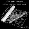 SULOLI 100 Ft x 32 In Christmas Cellophane Wrap Roll - Xmas Snowflakes Cellophane Wrap for Christmas Gift Baskets Flowers Party Decoration view 2