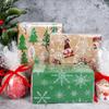 SULOLI 100 Ft x 32 In Christmas Cellophane Wrap Roll - Xmas Snowflakes Cellophane Wrap for Christmas Gift Baskets Flowers Party Decoration view 3
