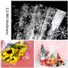 SULOLI 100 Ft x 32 In Christmas Cellophane Wrap Roll - Xmas Snowflakes Cellophane Wrap for Christmas Gift Baskets Flowers Party Decoration view 4