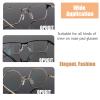 5 pcs Eyeglasses Nose Pads,U Shaped Eyeglasses Nose Pads Screw-in Eyeglass Nose Piece Soft Silicone Nose pad for Eye Glasses Sunglass EyewearM Size view 4