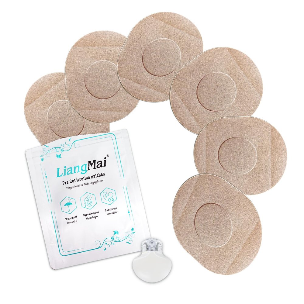 20 Pcs for Medtronic Sensor PatchesWaterproof Guardian 4 Sensor Cover PatchEasy to Use Pre-Cut CGM Sensor Patches Protect Your Sensors Continuously for 7 Days Long Stay,No Hole & Glue in The Center