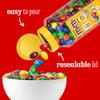 M&M's Peanut Candy Jars, Assorted Chocolate Candies, Party Size Bulk, Movie Night Treats, Buffet Chocolates, Resealable and Recyclable, 23 Ounces Each, Pack of 2 view 4