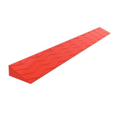 WRYSQBHJYB Non-Slip Wheelchair Ramp, Plastic Threshold Ramp, Portable Ramps for Wheelchairs for Doorway Indoor or Outdoor, Bathroom, Garage and Supermarket Entrance(Red,7.5cm/2.9in)