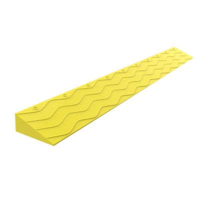 WRYSQBHJYB Non-Slip Wheelchair Ramp, Plastic Threshold Ramp, Portable Ramps for Wheelchairs for Doorway Indoor or Outdoor, Bathroom, Garage and Supermarket Entrance(Yellow,6.5cm/2.5in)