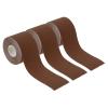 PATIKIL 16.4ft x 2 Inch Aerial Hoop Tape, 3 Roll Athletic Tape Adhesive Non-Slip Grip Tape Yoga Rig Sports Tape for Wrapping Exercises Gymnastics, Brown view 1