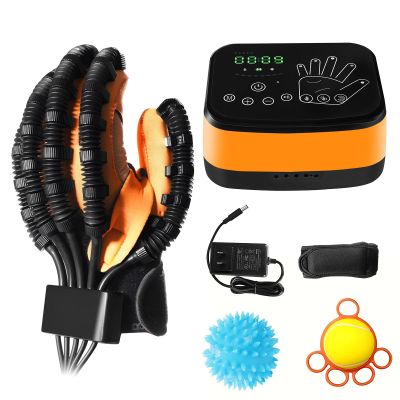 2024 New Upgrade Rechargeable Rehabilitation robot gloves | Hand Recover Rehabilitation Training Device, Automatic Hand Trainer Gloves (Left hand - M)