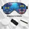 Colorful Ocean Theme Eye Mask Unisex, Zero Eye Pressure Eye Sleeping Mask, Soft Eye Shade Cover for Travel view 4