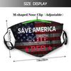 Rqwaaed Save America Pro Republican Vote Red Anti Democratr Face Mask Washable Reusable Adults Breathable With 2 Filters view 4