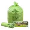 BIOGRN 50-55 Gallon Compostable Trash Bags Flat-Top 12 Bags Heavy Duty 1.57 Mil 208.2 Liter Large Lawn and Yard Waste Bag Compost for Outdoor Garden ASTM D6400, US BPI and OK Compost Home Certified view 1
