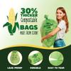 BIOGRN 50-55 Gallon Compostable Trash Bags Flat-Top 12 Bags Heavy Duty 1.57 Mil 208.2 Liter Large Lawn and Yard Waste Bag Compost for Outdoor Garden ASTM D6400, US BPI and OK Compost Home Certified view 4