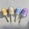 1 Piece Chicken Duster Thickened Small Desktop Broom Cleaning Supplies Home Dust Sweeping Cute Two-Tone Wool Dusting Duster Easier to Grip, Comfortable Feeling, Hanging Ring for Easy Storage (Purple) view 4