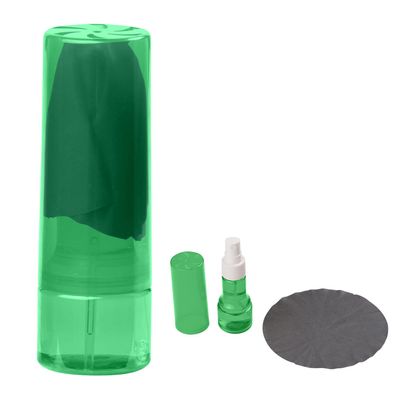 1 Oz. Cleaning Spray with Microfiber Cloth Customized with Text Name or Personalized Image $2.67 Each - Sold in Pack of 100 - Green