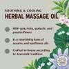 Banyan Botanicals Pitta Massage Oil  Organic Massage Oil Infused with Ayurvedic Herbs  with Gotu Kola and Guduchi (Tinospora cordifolia)  8 oz.  Non-GMO Sustainably Sourced Abhyanga Massage Oil view 2