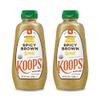 Koops' Organic Spicy Brown Mustard  Bold and Brown Mustard Sauce, Gluten-Free, Kosher, USDA Certified Organic, Made in USA, From Quality Mustard Seeds  12 Oz, Pack of 2 view 1