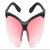 Calabria 91348 Pink FL-41 Tinted BiFocal Safety Glasses +3.50 Fluorescent Blue Light Sensitivity Outdoors Indoor Photophobia view 2