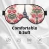 Eiffel Tower Rose Flower Eye Sleep Mask,Blackout Eye Mask for Sleeping, Comfort Sleep Eye Mask for Travel Meditation Nap view 3