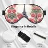 Eiffel Tower Rose Flower Eye Sleep Mask,Blackout Eye Mask for Sleeping, Comfort Sleep Eye Mask for Travel Meditation Nap view 4