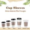 AMAZING GOODS Disposable White Paper Cups, Hot Coffee Cups - Eco-Friendly Hot Cup (50, Sleeves) view 2