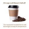 AMAZING GOODS Disposable White Paper Cups, Hot Coffee Cups - Eco-Friendly Hot Cup (50, Sleeves) view 4