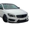 SOSHEEF Compatible for Mercedes Benz CLA Class C117 CLA200 260 CLA45 AMG 2013-15 Car Front Bumper Lip Spoiler Splitter Lower Chin Canard(Carbon Fiber) view 3