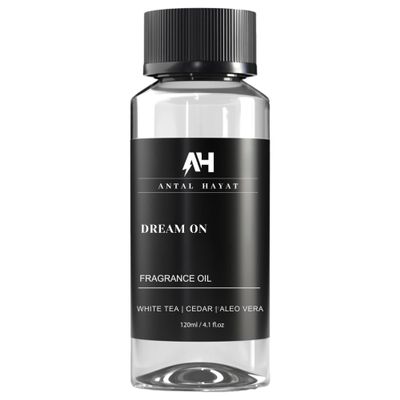 Antal Hayat Dream On Diffuser Oil 120ml Hotel Collection Essential Oils for Diffuser White Tea, Vanilla & Cedarwood Luxury Home Scent Hotel Inspired Aromatherapy Oil for Home & Office