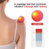 MEXITOP Massage Ball, Heated Vibrating Massage Ball 120 Electric Vibration Ball for Physical Therapy Massage Fascia Ball for Deep Tissue Massage Mini Size - Purple view 2