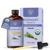 Carno Calm Rosemary Essential Oil | USDA Certified Organic Rosemary Oil for Hair Growth and Skin | Aromatherapy & Diffuser | 1.7 fl. Oz view 1