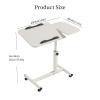 LEGGKKWY Bed Desk Over The Bed Table with Wheels Overbed Table Over The Bed Desk Over Bed Table Mobile Desk Bed Table with Wheels Computer Table for Bed Overbed Table with Wheels(Wood) view 2