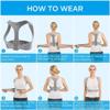 EliteBloom Posture Corrector Adjustable Back Shoulder Straighten Orthopedic Brace Belt for Clavicle Spine Back Support Pain Relief Unisex Back Posture,Item2-Large,Item2-Large view 4