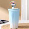 12pcs Bling Nurse Medical Reusable Food Grade Silicone Straw Caps, Suitable for Party Favors,Friends Gathering Stationery Birthday Party Favor, Soft Straw Covers for 10mm Straws view 4