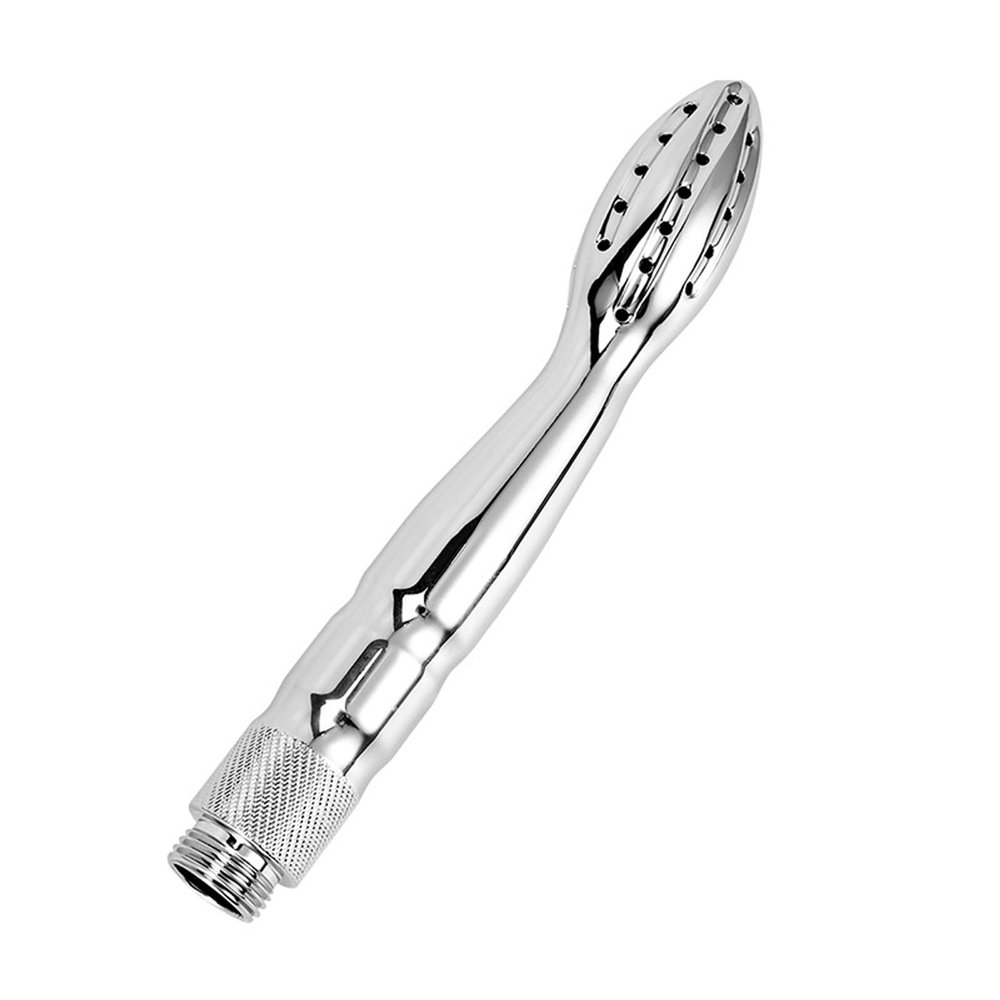 Anal Douche,Anal Enema Shower Attachment with Multi-Hole Water Shower Nozzle, Anal Cleaner Enema Douche, Metal Enema Douches for Men or Women