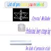 Hexagram Star Quartz Crystal Singing Mokaba Merkaba Pyramid for Sound Therapy Meditation Yoga Meditation Stress Relief Corner(8 inch+bag) view 2