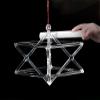 Hexagram Star Quartz Crystal Singing Mokaba Merkaba Pyramid for Sound Therapy Meditation Yoga Meditation Stress Relief Corner(8 inch+bag) view 3